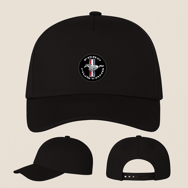 Ford Mustang Motorsport Supercars Five Panel Twill Snapback Cap