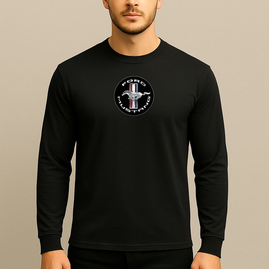 Men’s Ford Mustang Motorsport Car Long Sleeve T-Shirt