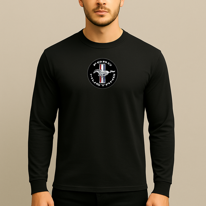 Men’s Ford Mustang Motorsport Car Long Sleeve T-Shirt
