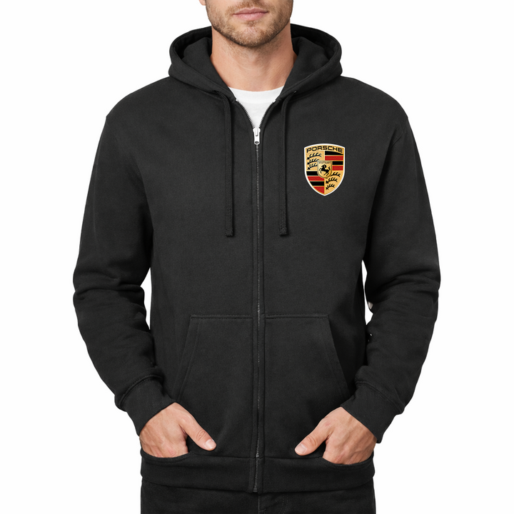 Men’s Porsche Car Zipper Hoodie