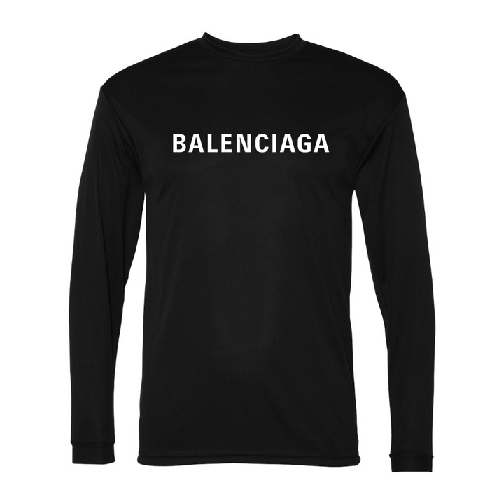 Men's Balenciaga Polyester Long Sleeve T-Shirt