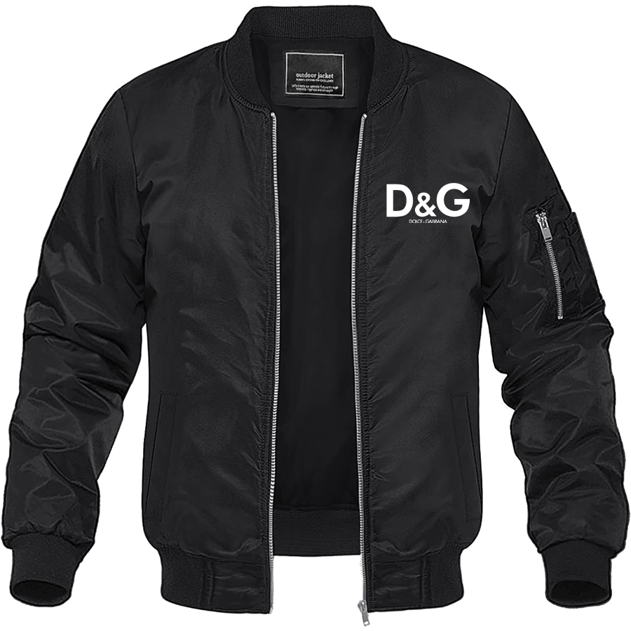 Men's Dolce and Gabbana Lightweight Bomber Jacket Windbreaker Softshell Varsity Jacket Coat