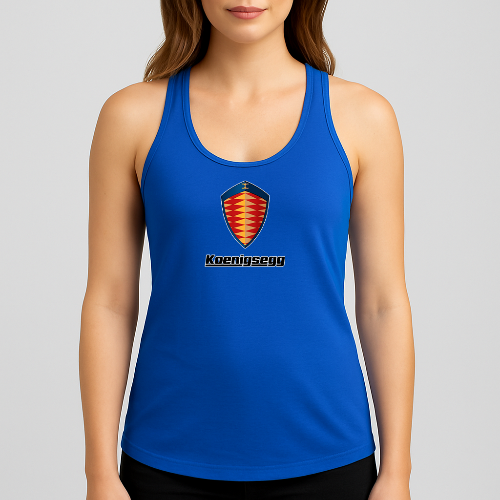 Women's Koenigsegg Car Racerback Tank Top
