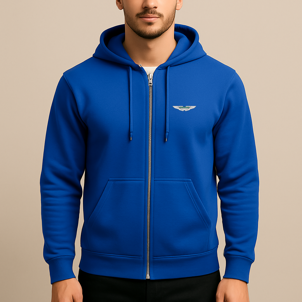 Men's Aston Martin Motorsports Car Zipper Hoodie