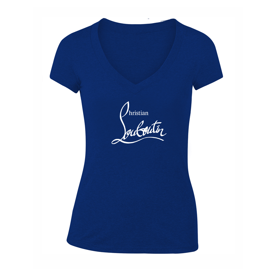 Women's Christian Louboutin V-Neck T-Shirt