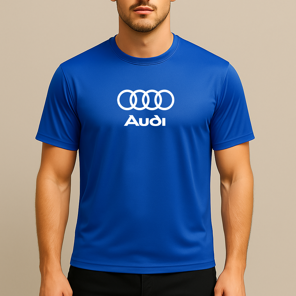 Men’s Audi Motorsports Car Polyester T-Shirt