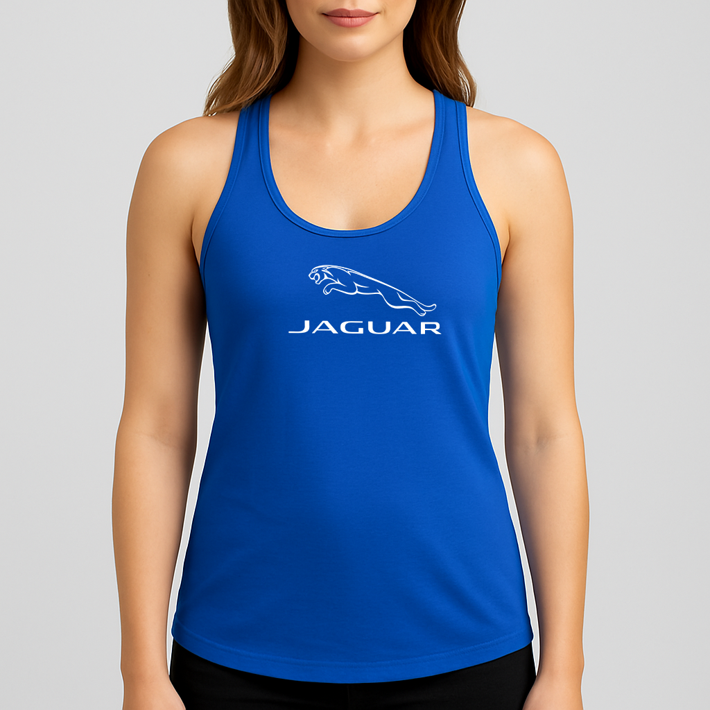 Women's Jaguar Car Symbol Racerback Tank Top