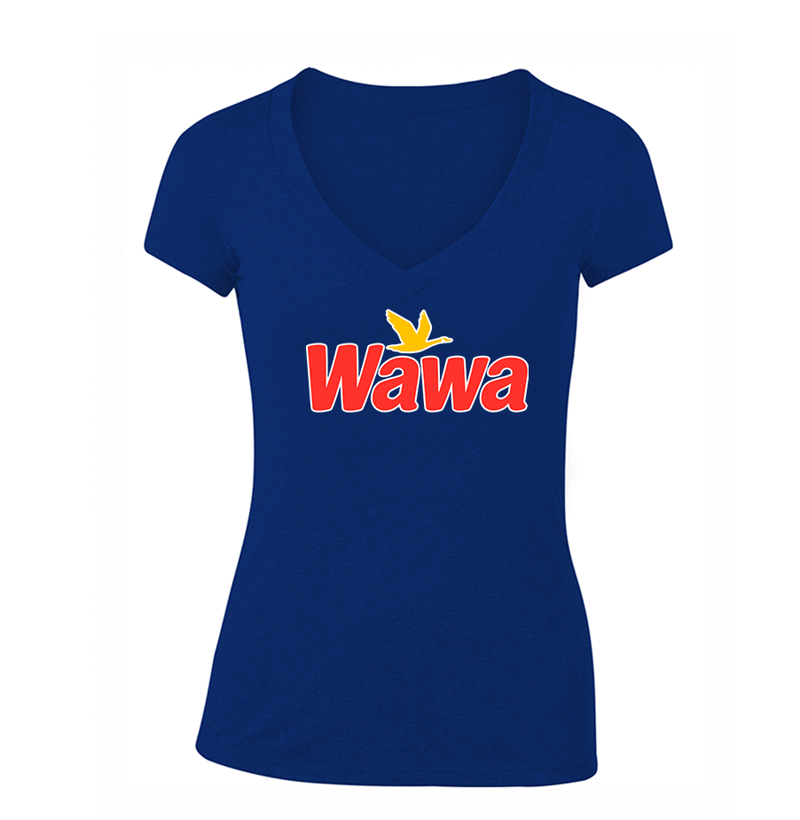 Women's  Wawa Gas Station V-Neck T-Shirt