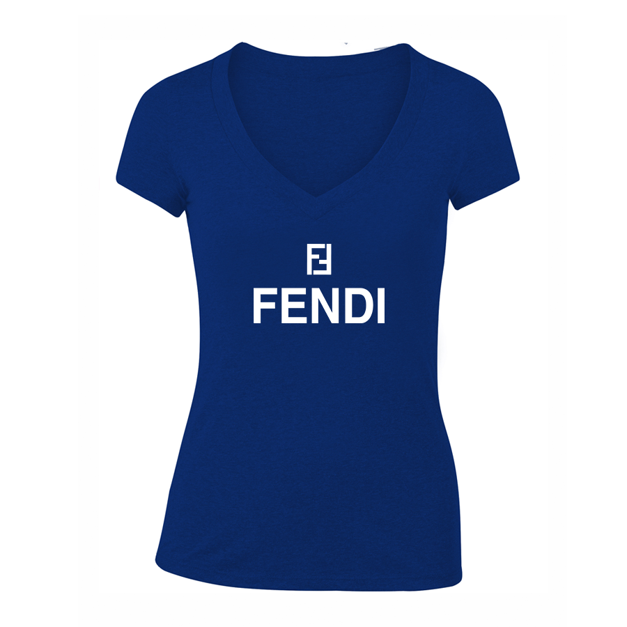 Women's Fendi V-Neck T-Shirt