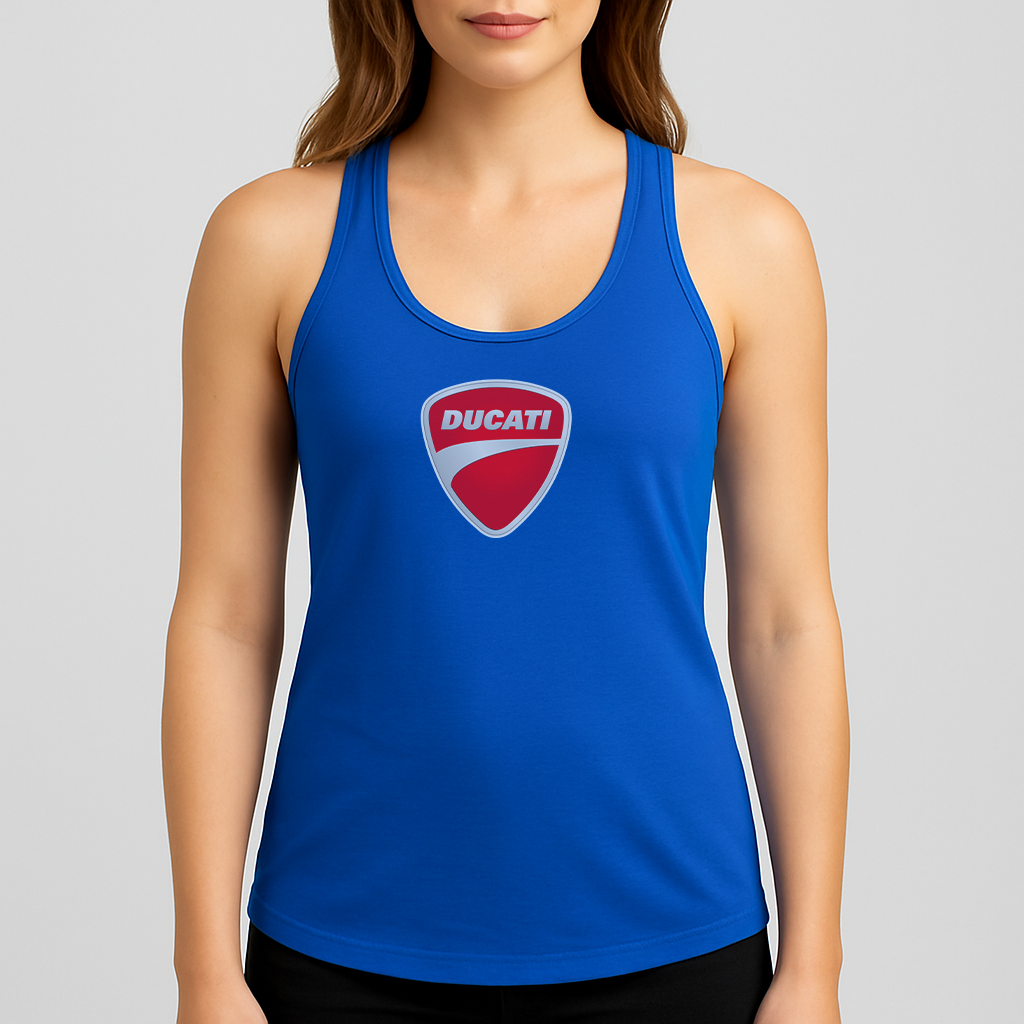 Women's Ducati Motorcycle Racerback Tank Top