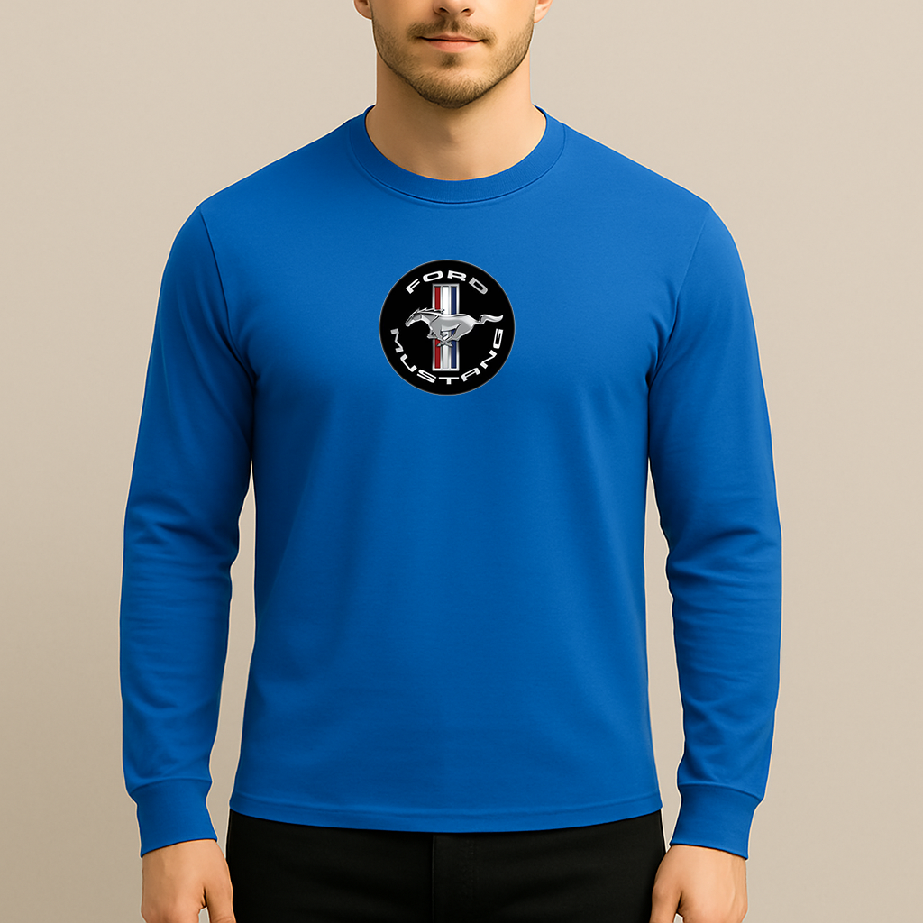 Men’s Ford Mustang Motorsport Car Long Sleeve T-Shirt
