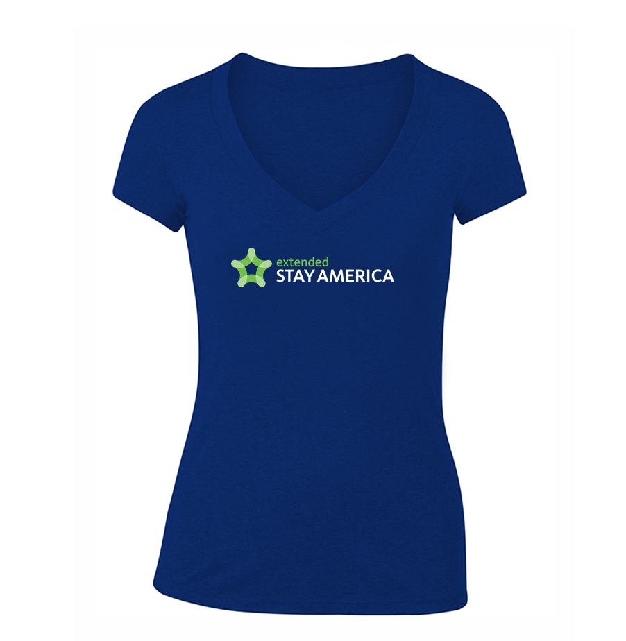 Women's Extended Stay America V-Neck T-Shirt
