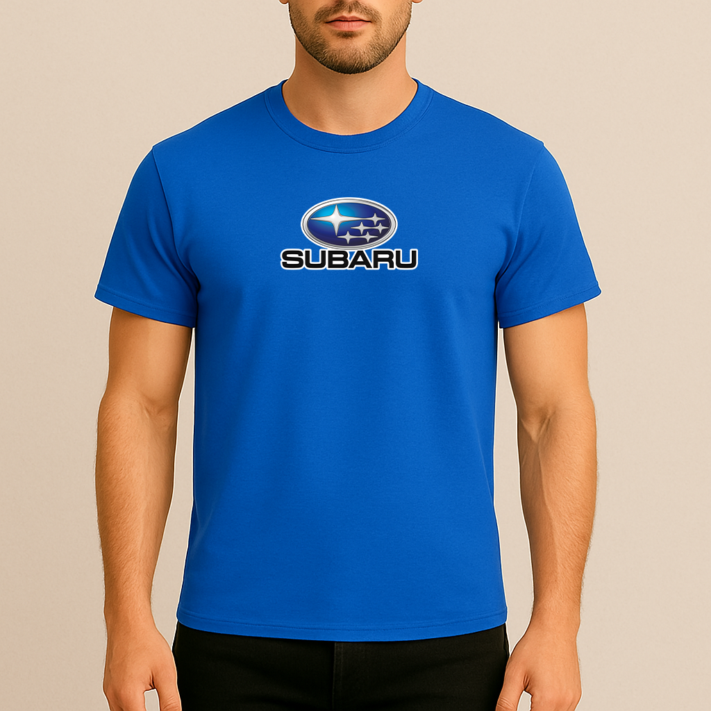 Men’s Subaru Car Cotton T-Shirt