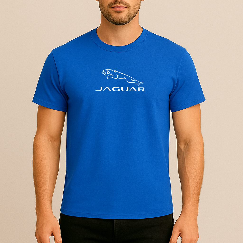 Men’s Jaguar Symbol Car Cotton T-Shirt