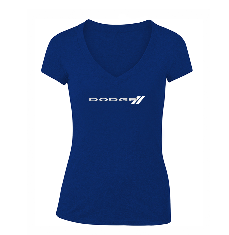 Women's Dodge Car  V-Neck T-Shirt