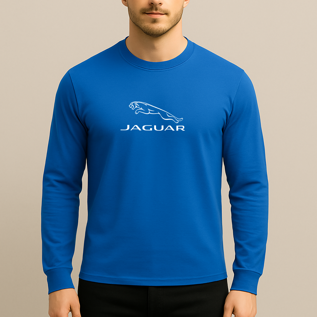 Men’s Jaguar Symbol Car Long Sleeve T-Shirt