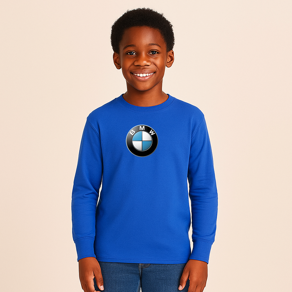 Youth Kids BMW Car Long Sleeve T-Shirt