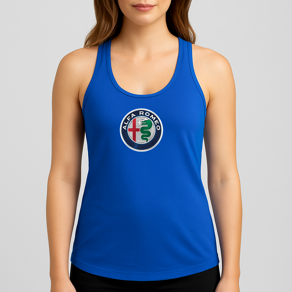 Women's Alfa Romeo Car Racerback Tank Top