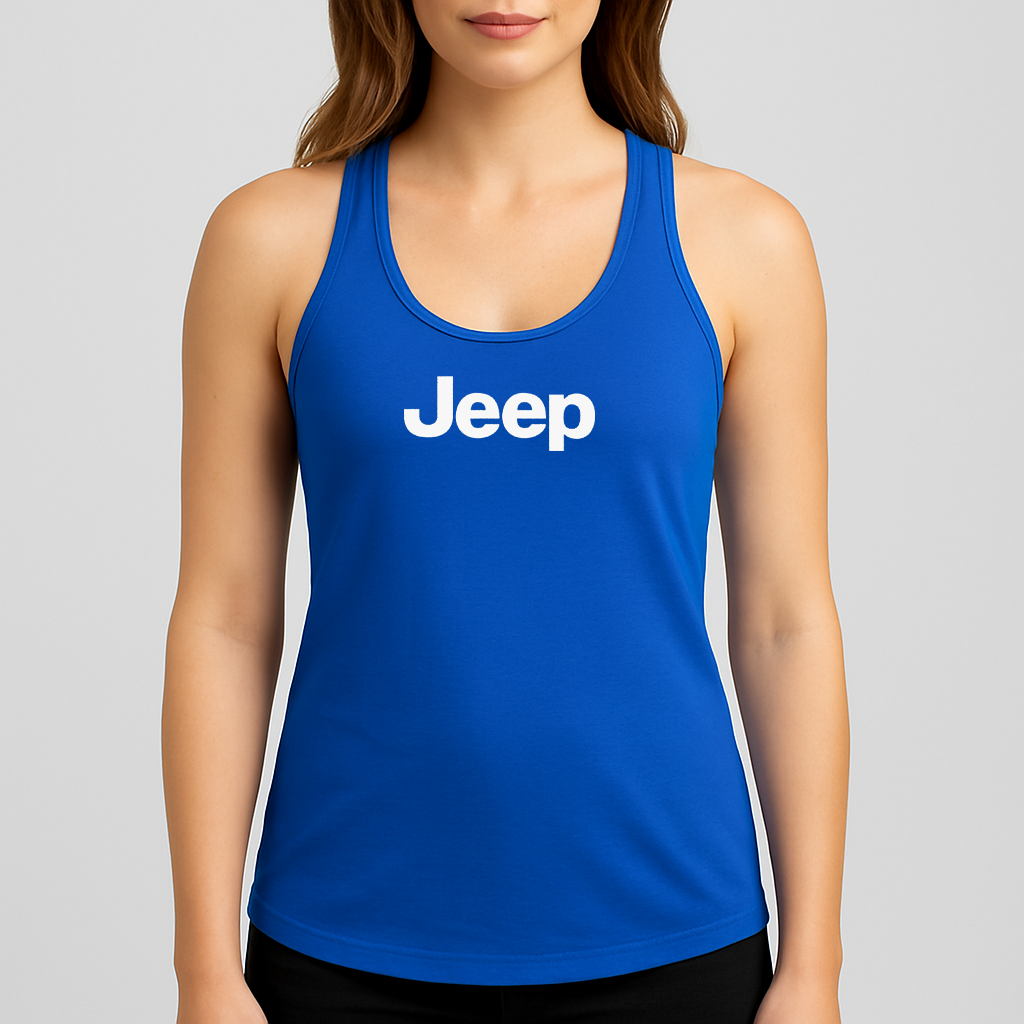 Women's Jeep Car Racerback Tank Top