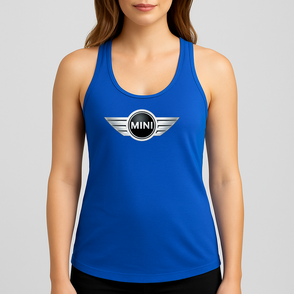 Women's Mini Cooper Car Racerback Tank Top