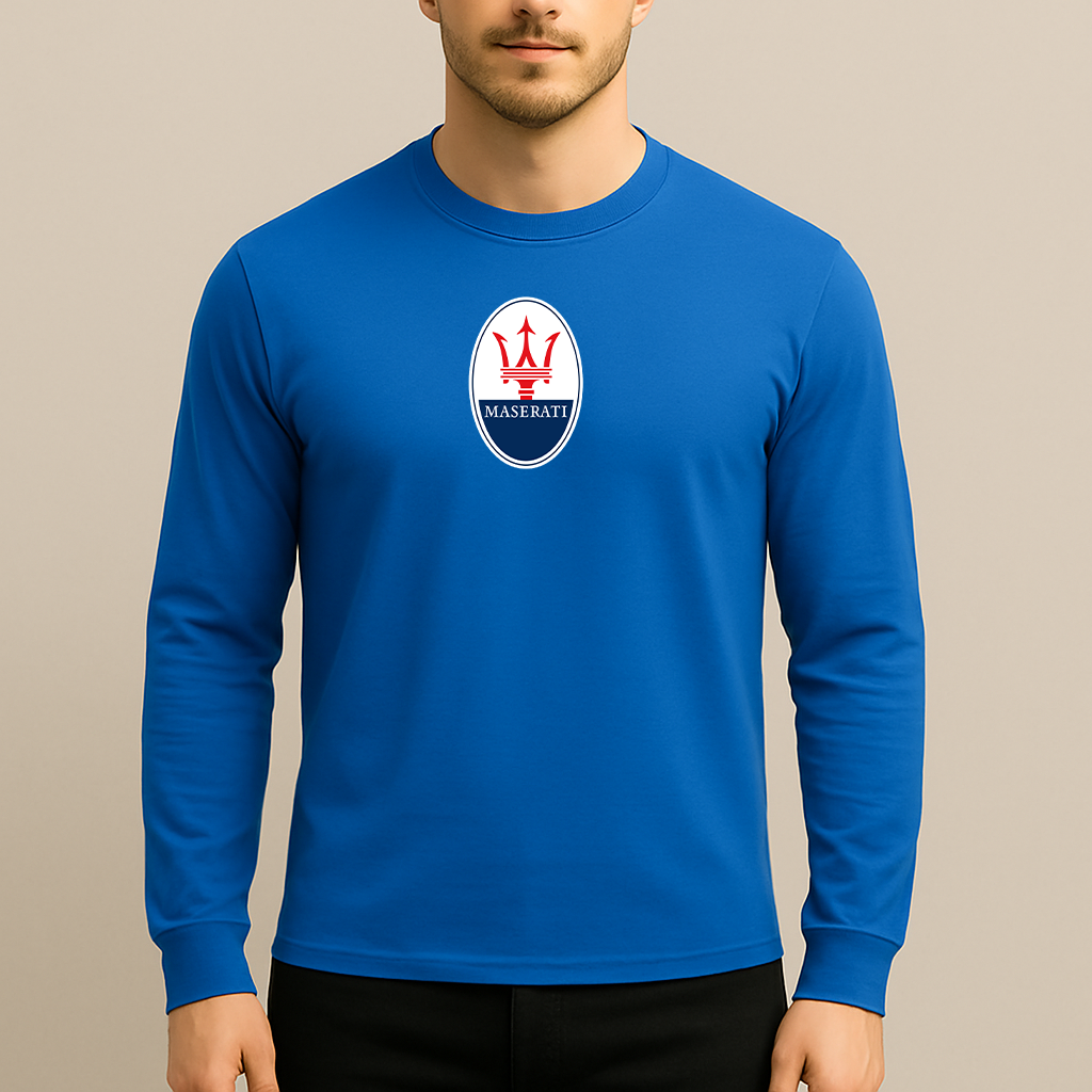 Men’s Maserati Car Long Sleeve T-Shirt