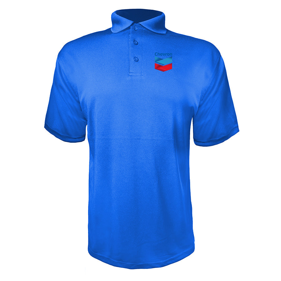 Men's Chevron Gas Station  Polyester Polo