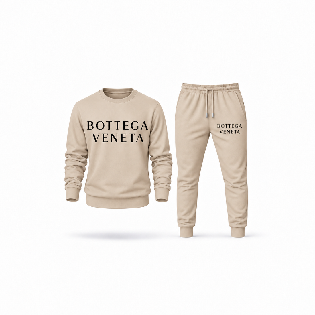 Men's Bottega Veneta Sweatshirt Joggers Set | Color: Tan | Main