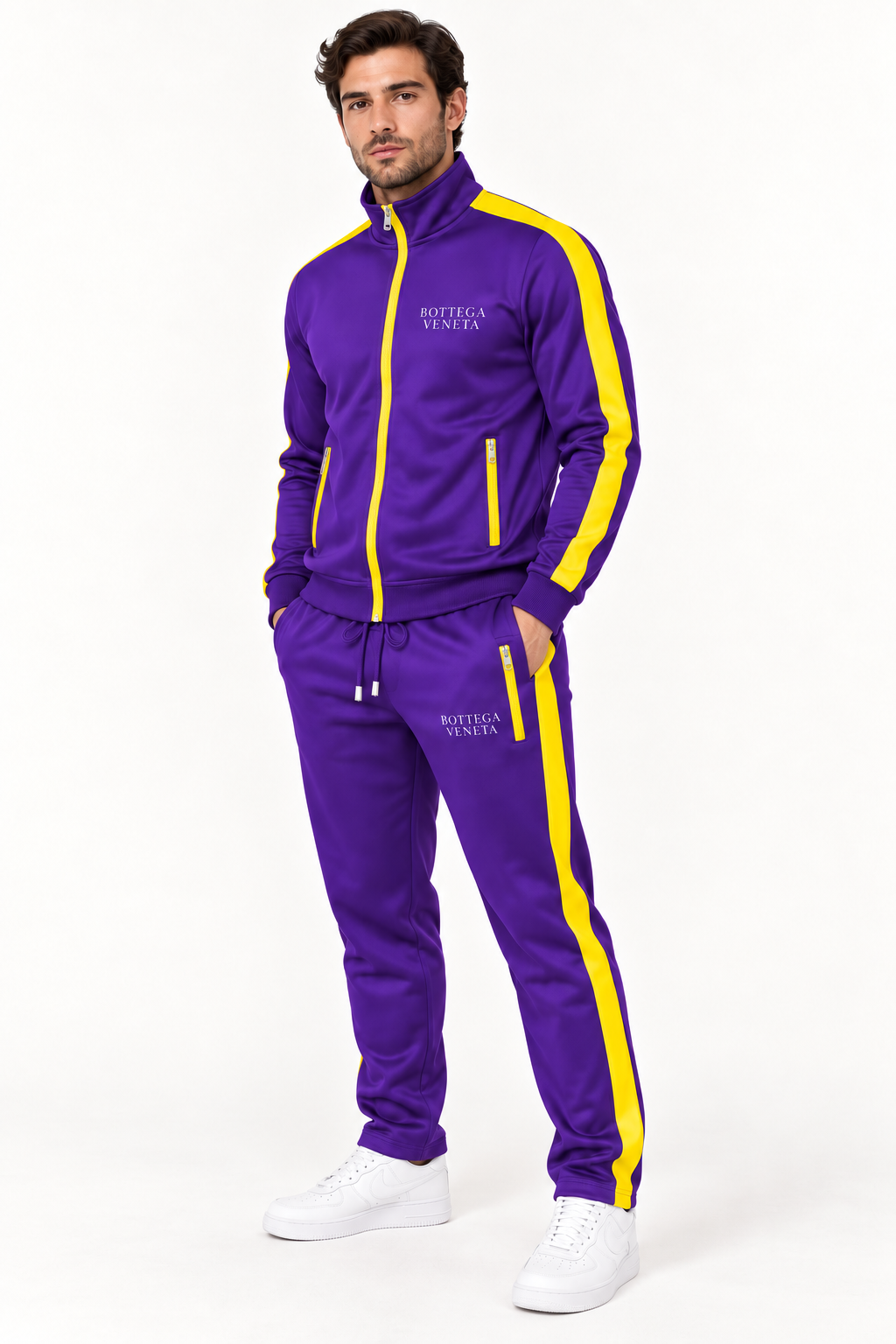 Men's Bottega Veneta Dri-Fit TrackSuit | Color: Purple | Image 2