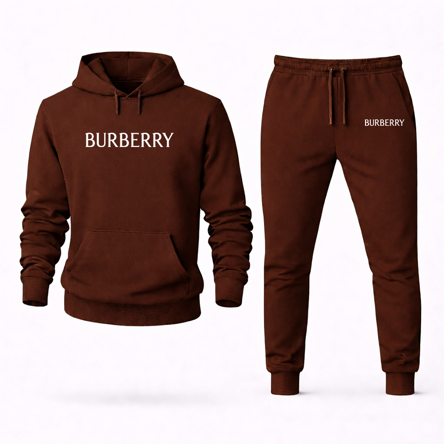 Men's Burberry Hoodie Joggers Set