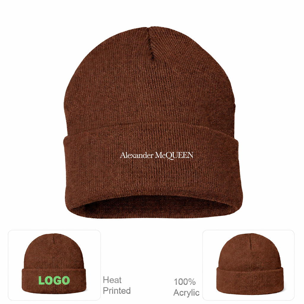 Alexander McQueen Cuffed Beanie Hat