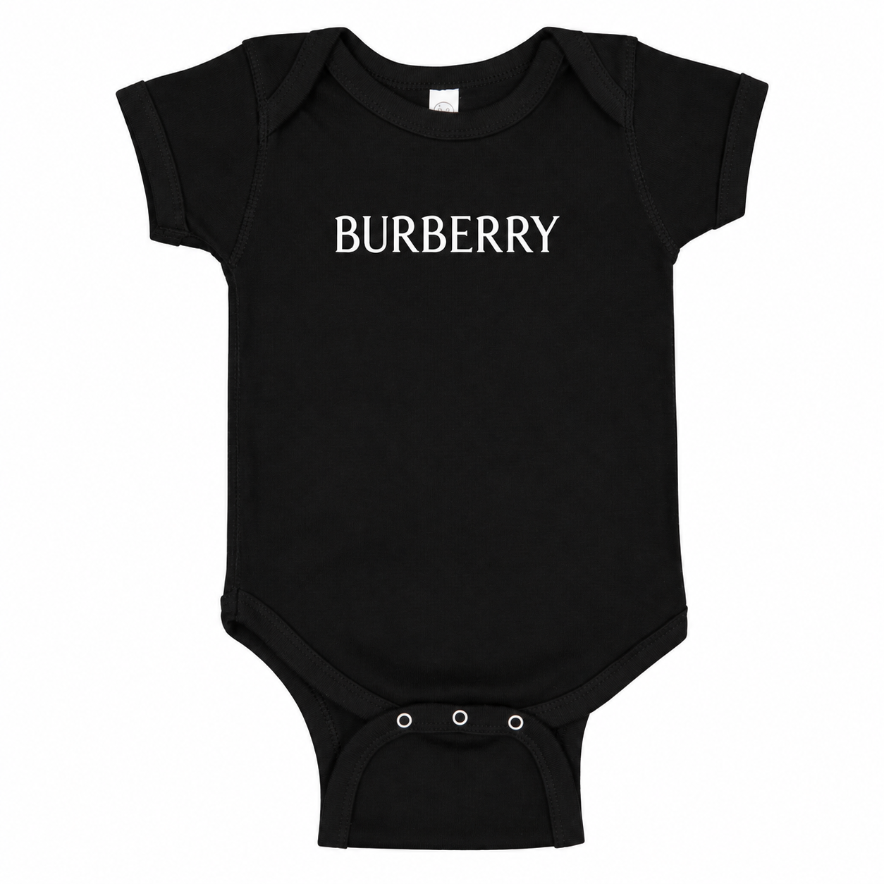 Burberry Baby Romper Onesie in Black — hero view