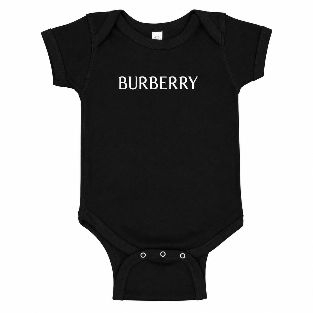 Burberry Baby Romper Onesie in Black — hero view
