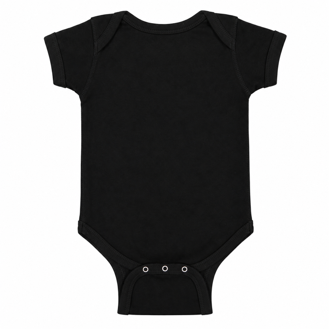 Burberry Baby Romper Onesie in Black — back view