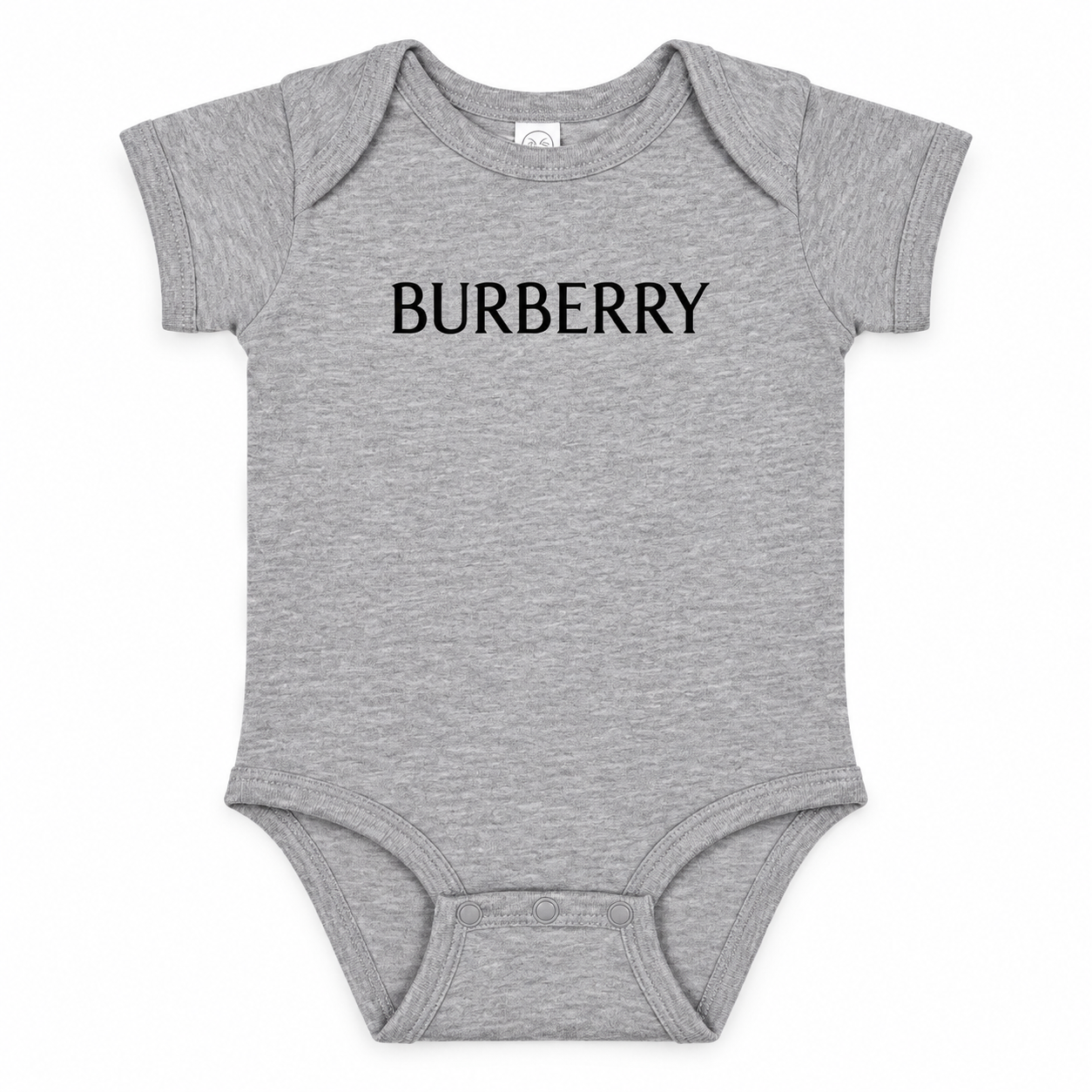 Burberry Baby Romper Onesie in Grey — hero view