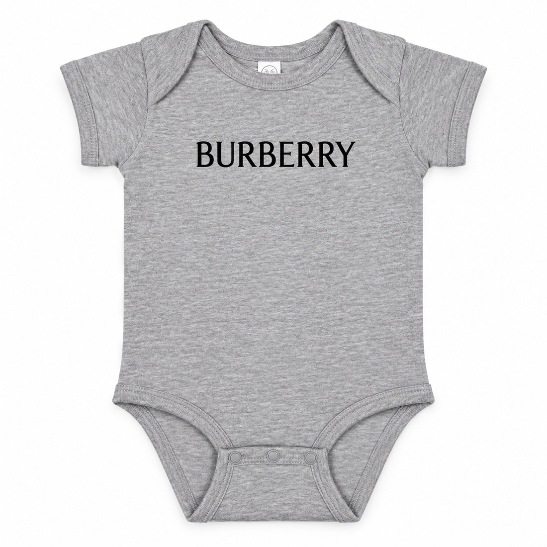 Burberry Baby Romper Onesie in Grey — hero view