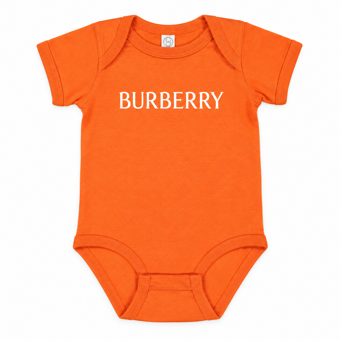 Burberry Baby Romper Onesie in Orange — hero view