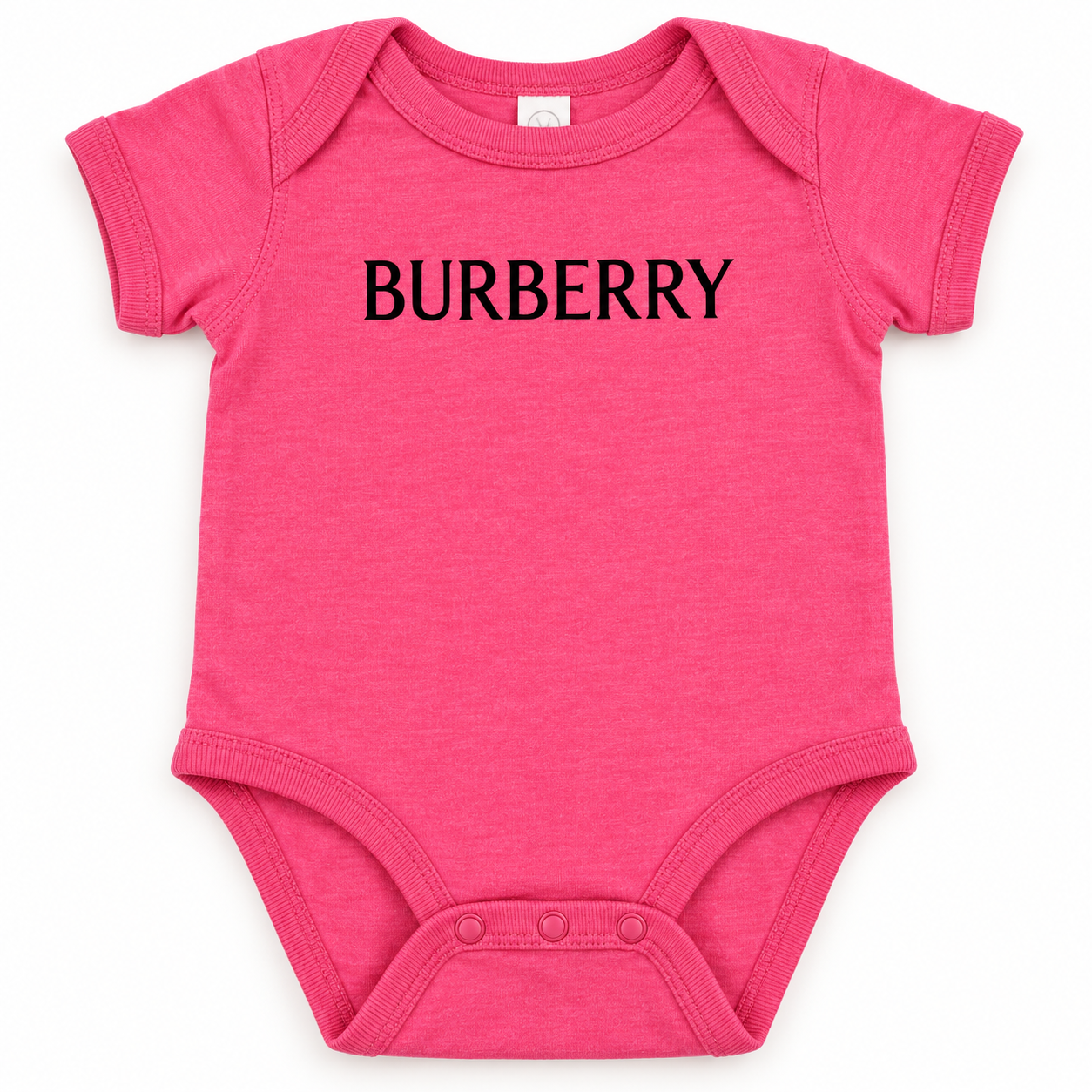 Burberry Baby Romper Onesie in Pink — detail view