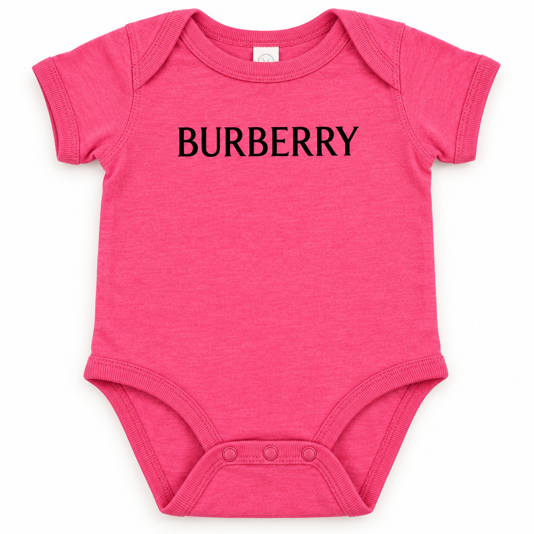 Burberry Baby Romper Onesie in Pink — detail view
