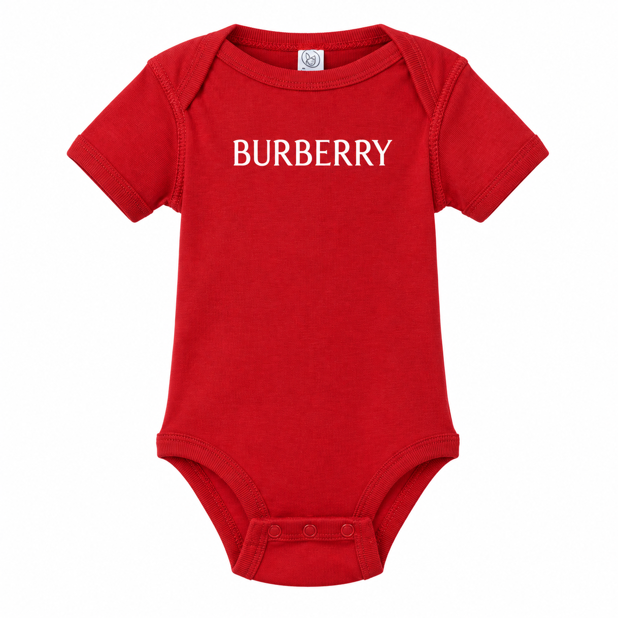 Burberry Baby Romper Onesie in Red — hero view