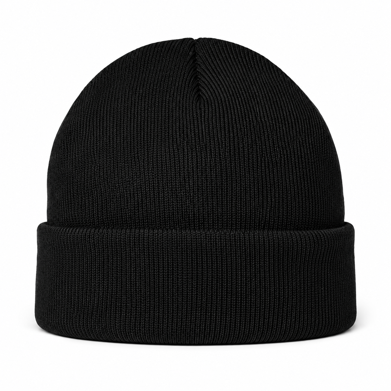 Burberry beanie in Black, rear view