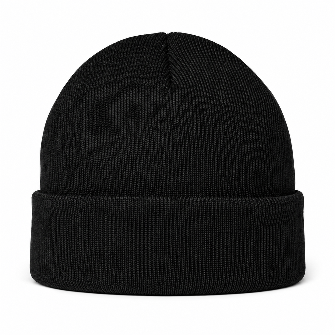 Burberry beanie in Black, rear view