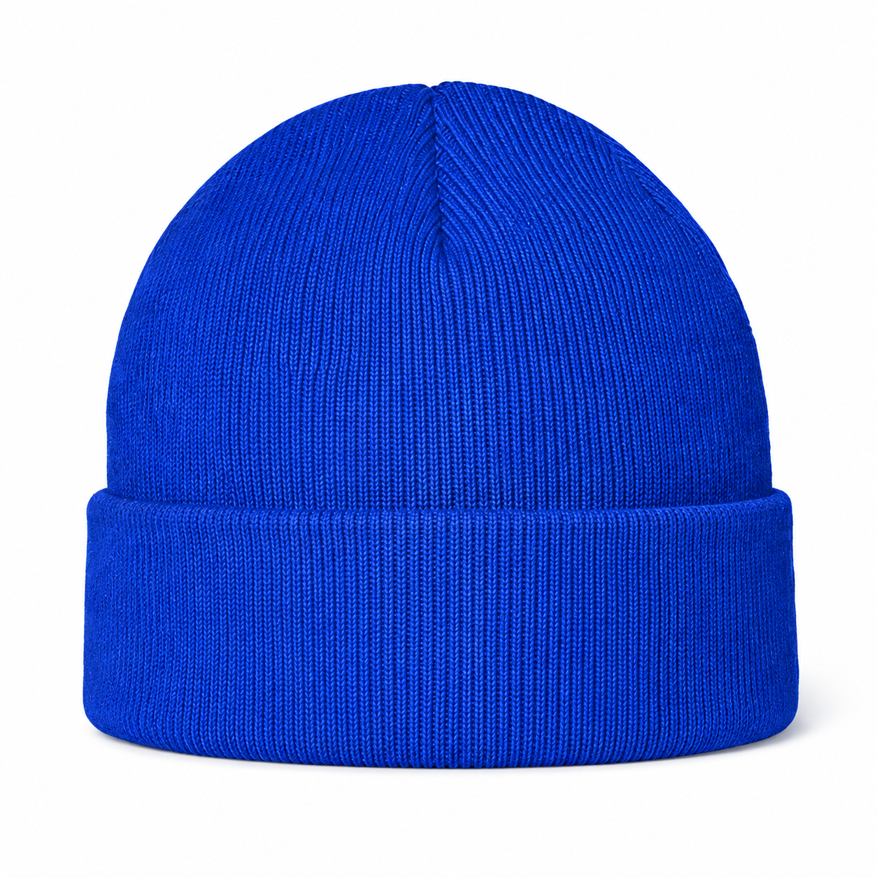 Burberry beanie in Blue, rear view