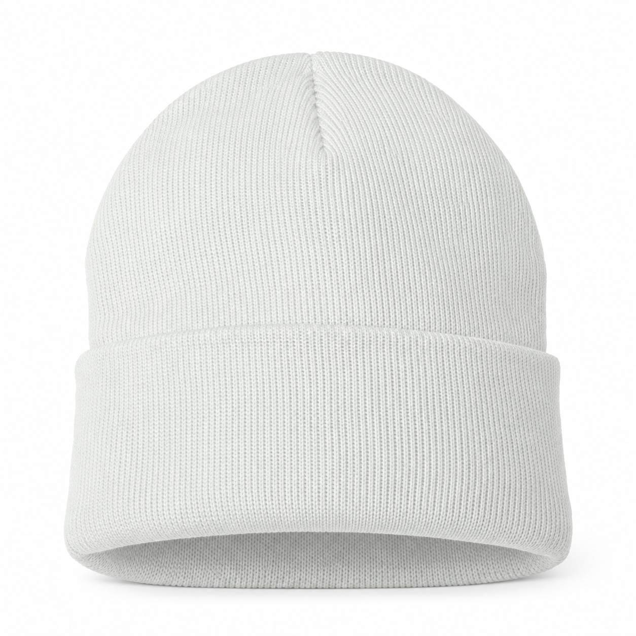 Burberry beanie in White, rear view