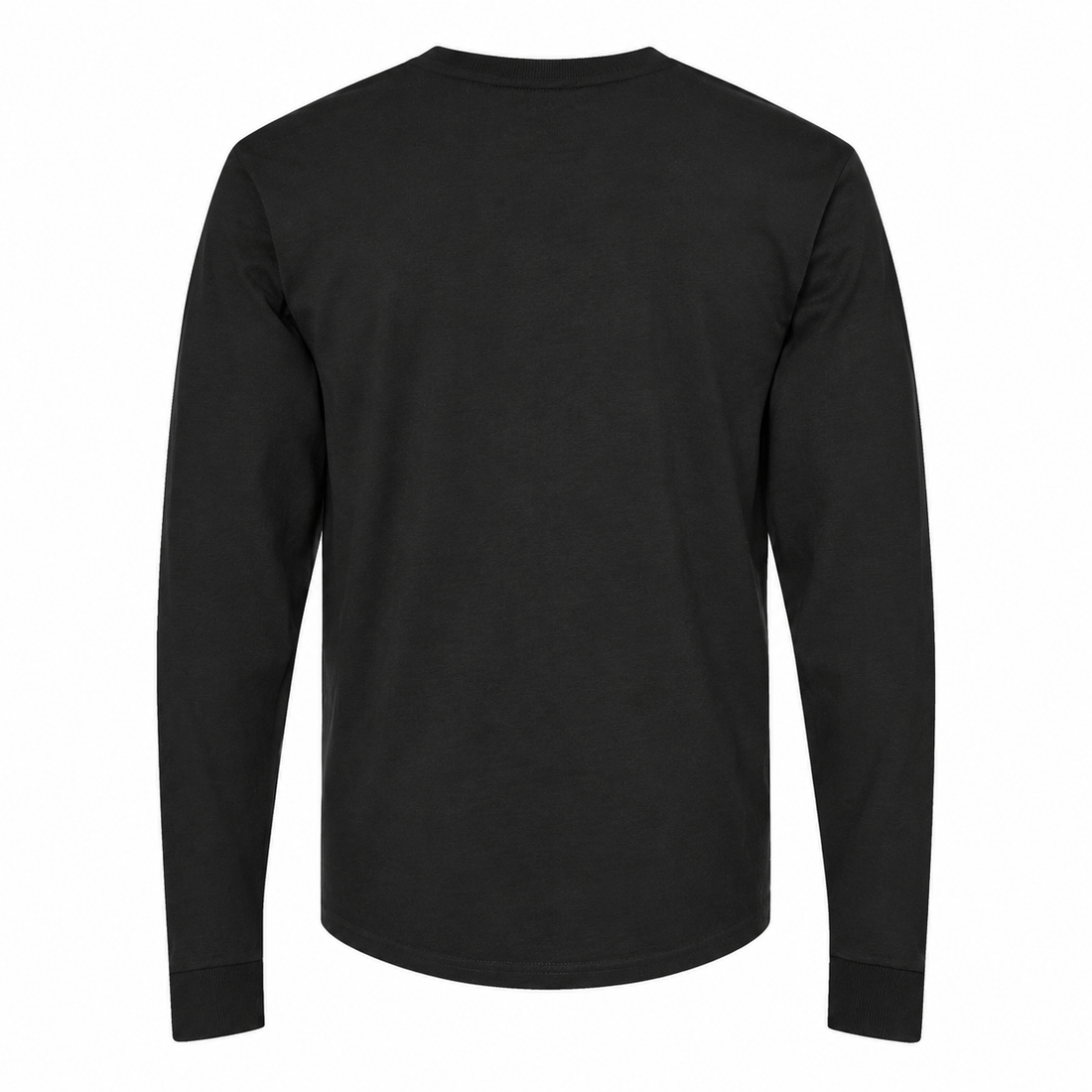 Men's Burberry Cotton Long Sleeve T-Shirt - Black - back