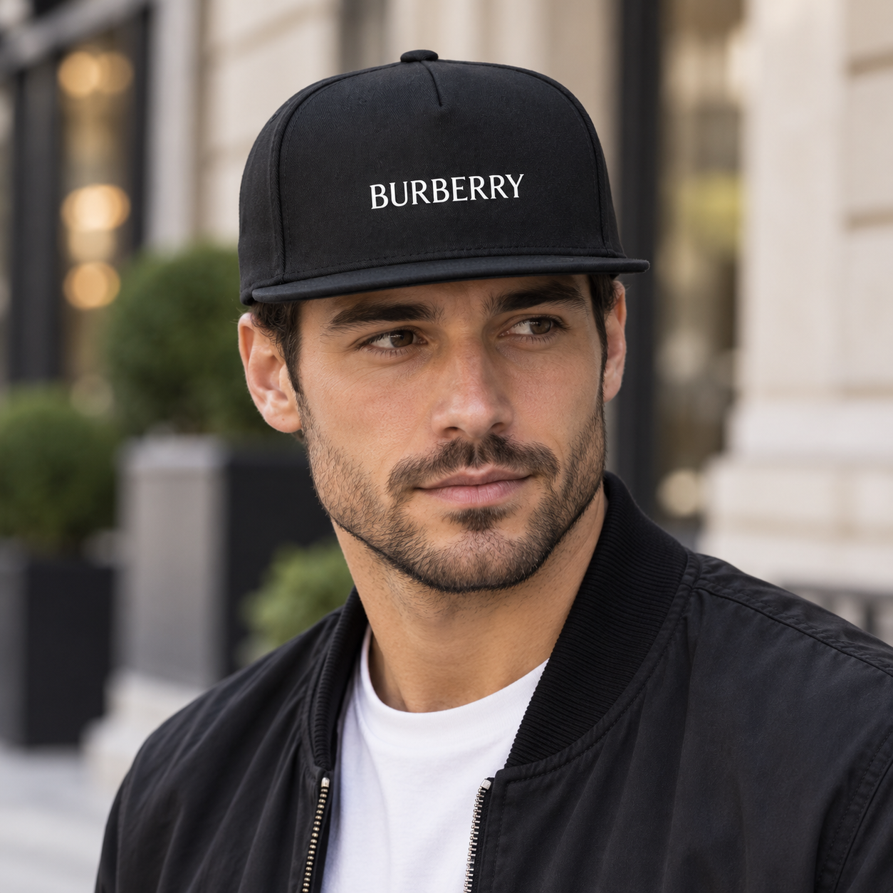 Burberry Snapback Hat - Black - Image 2