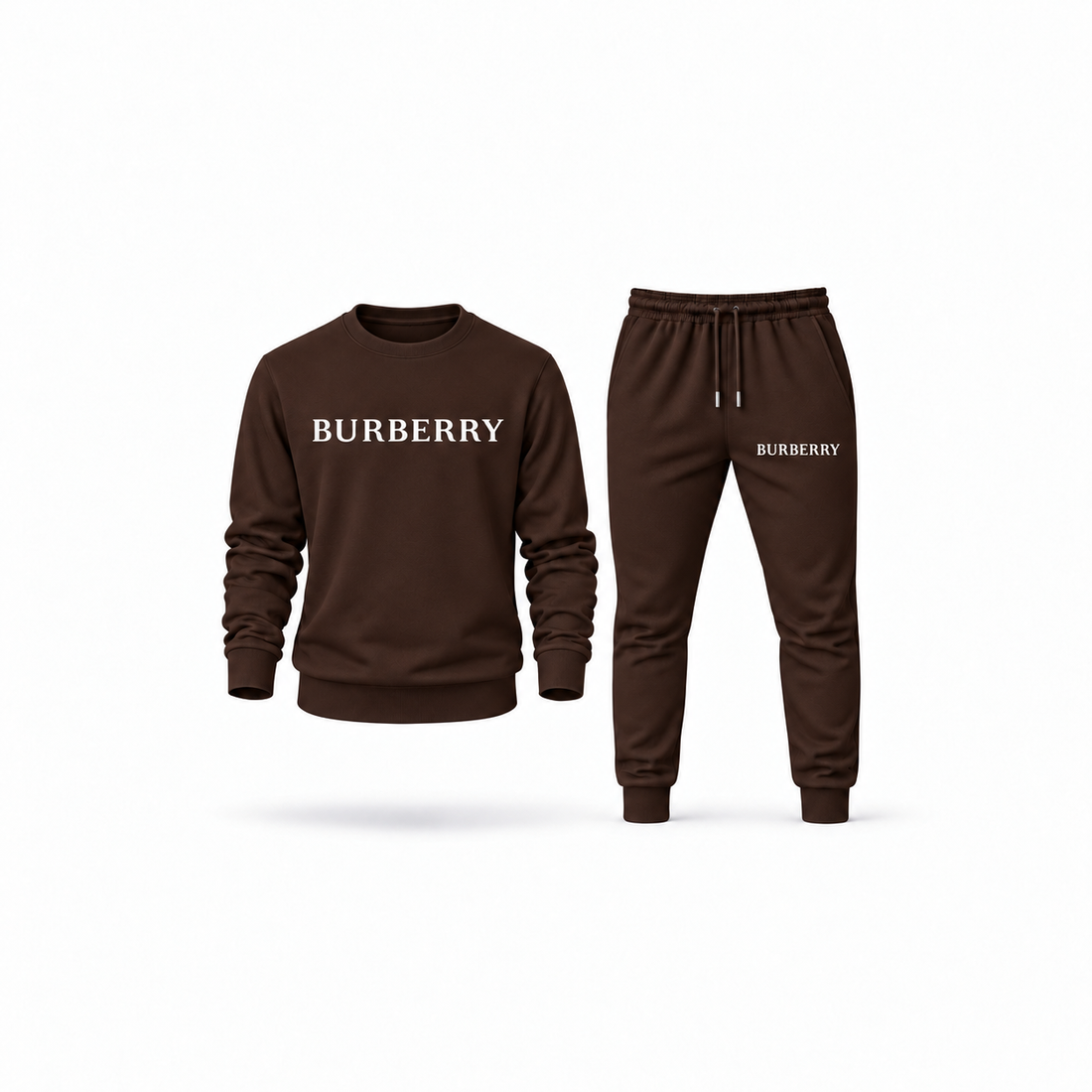 Men's Burberry Sweatshirt Joggers Set | Color: Brown | Main