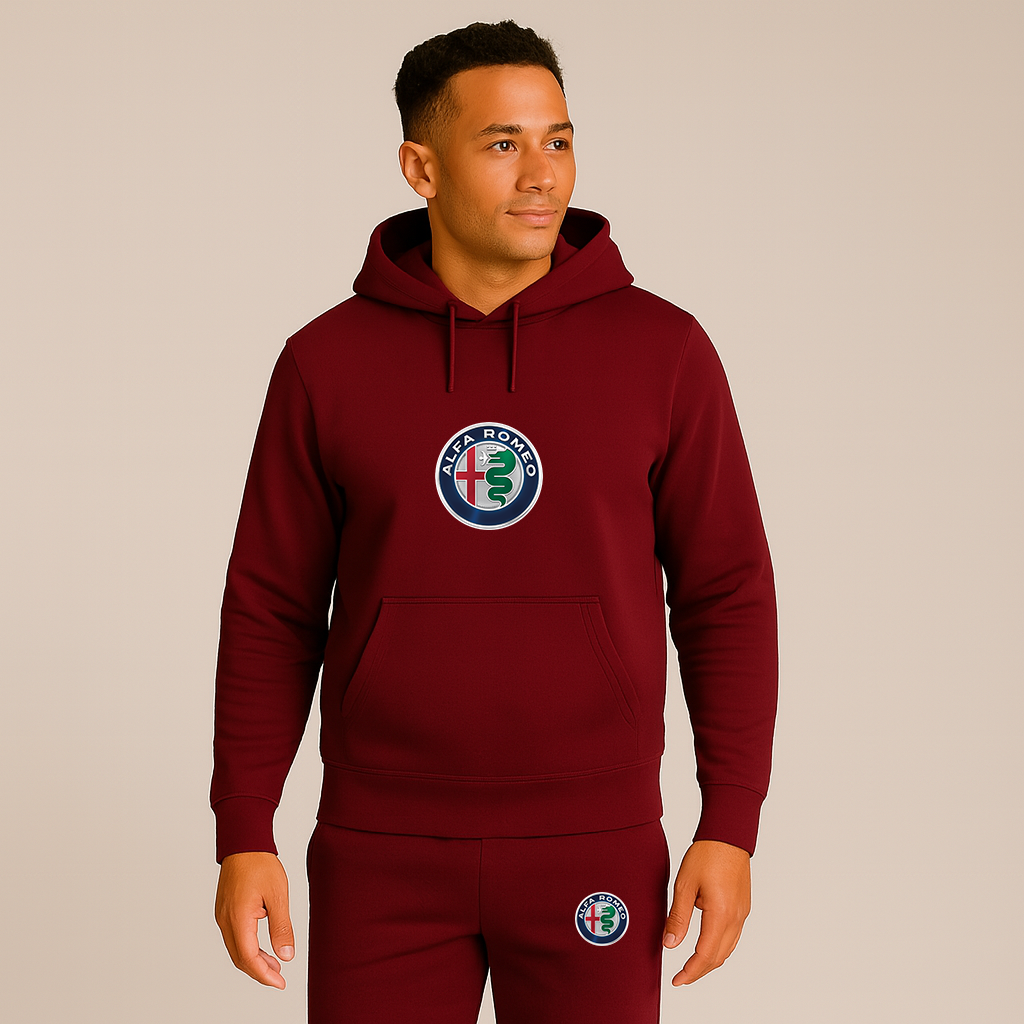 Men's Alfa Romeo Car Hoodie Joggers Set
