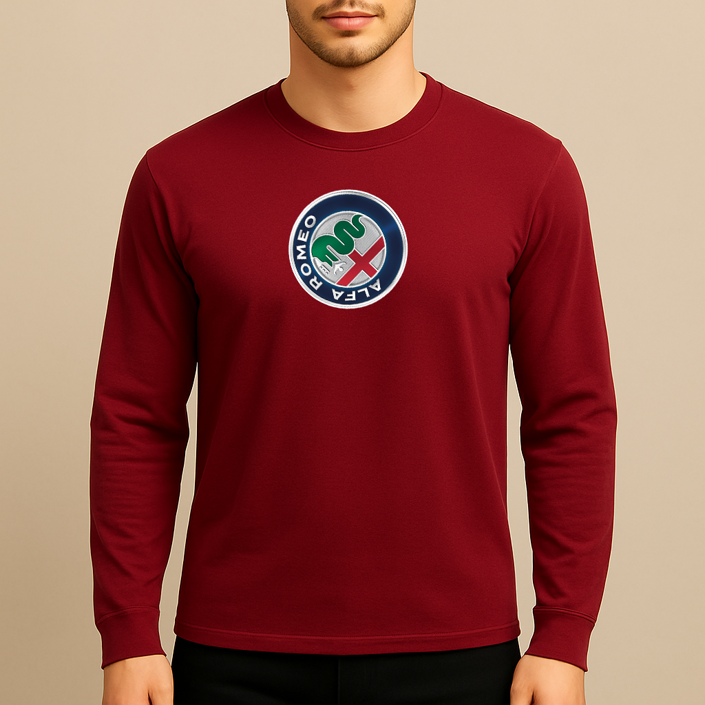 Men's Alfa Romeo Car Long Sleeve T-Shirt