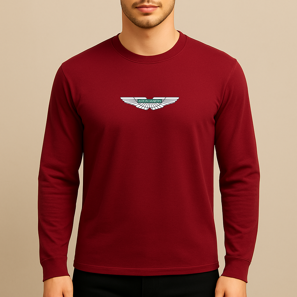 Men's Aston Martin Motorsports Car Long Sleeve T-Shirt