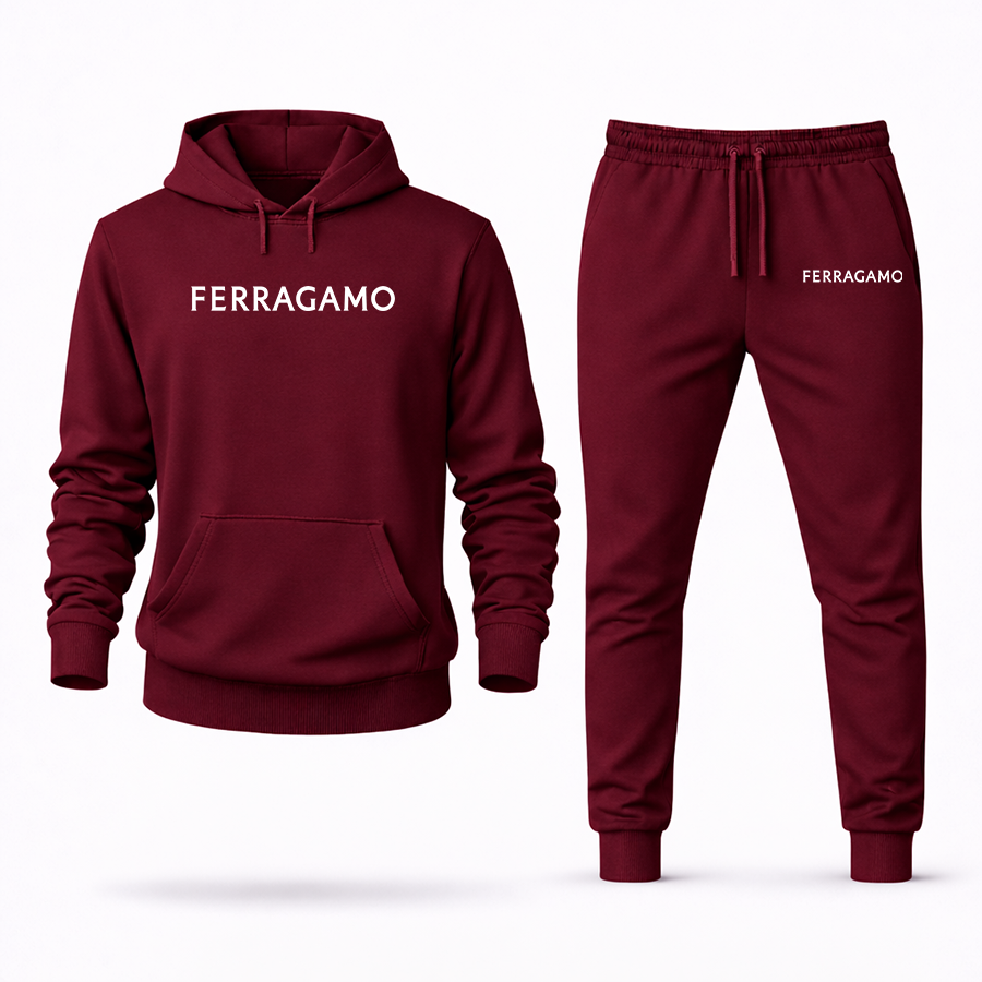 Men's Ferragamo Hoodie Joggers Set